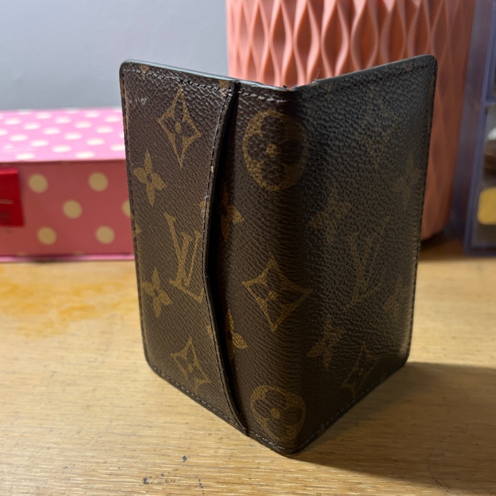 Louis Vuitton Brown and Gold Monogram Card Holder